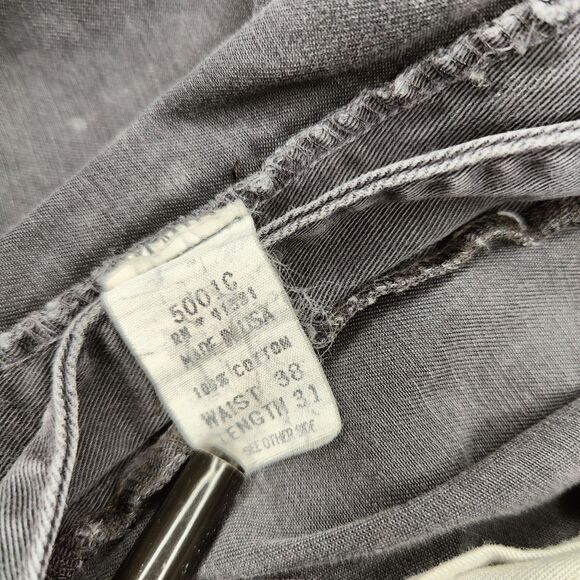 RRL Double RL Ralph Lauren Pants Mens 32x30 Gray Chino Wide Leg Baggy USA - Picture 4 of 8